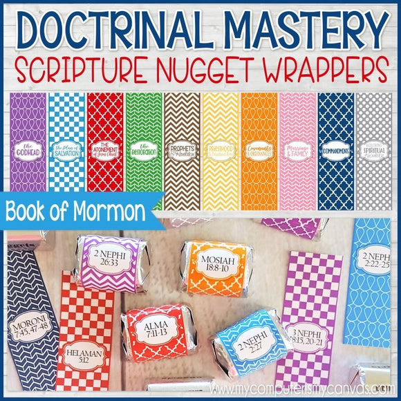 Doctrinal Mastery Scripture Wrappers {Book of Mormon} PRINTABLE-My Computer is My Canvas