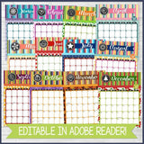 EDITABLE 2022 Monthly Calendar Set {8.5x11} Printable