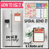 EDITABLE 2024 Decorative Monthly Calendars {8.5x11} Printable