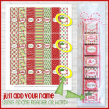 4in1 CHRISTMAS Nugget Wrapper SET {+BLANKS} PRINTABLE-My Computer is My Canvas