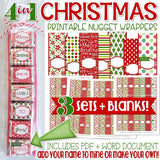 4in1 CHRISTMAS Nugget Wrapper SET {+BLANKS} PRINTABLE-My Computer is My Canvas