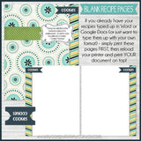EDITABLE Recipe Binder Collection NAVY {Full Size 8.5x11} PRINTABLE