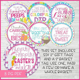 Easter BUNNY Basket Stuffers {Gift Tag Kit} PRINTABLE-My Computer is My Canvas