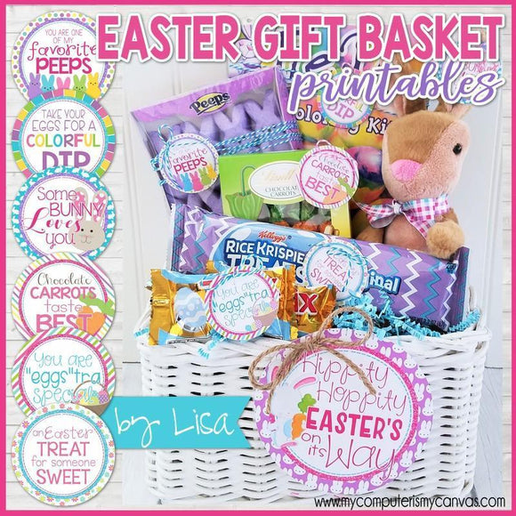 Easter BUNNY Basket Stuffers {Gift Tag Kit} PRINTABLE-My Computer is My Canvas