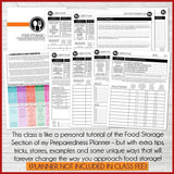 FOOD STORAGE Video Class {PART 1} (MP4 Video Download + Bonus PDF's)