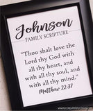 Family Words Wall Art {Personalized} PRINTABLE-My Computer is My Canvas