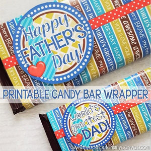 Father's Day Candy Bar Wrapper PRINTABLE-My Computer is My Canvas