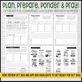 General Conference JOURNAL {OCTOBER 2026} PRINTABLE