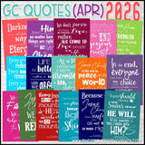 General Conference Quotes {APR 2026} FREEBIE