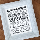 2026 Graduation Subway Art {COLOR BUNDLE} Printable