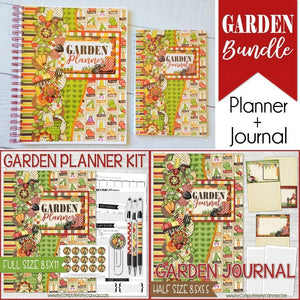 Garden BUNDLE {Planner Kit + Journal} PRINTABLE-My Computer is My Canvas