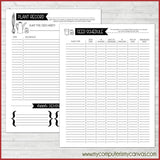 Garden Planner Kit {FULL SIZE; UNDATED} PRINTABLE-My Computer is My Canvas