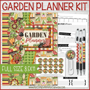 Garden Planner Kit {FULL SIZE; UNDATED} PRINTABLE-My Computer is My Canvas