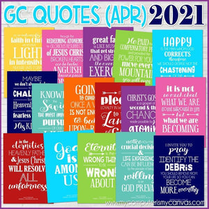 General Conference Quotes {APR 2021} FREEBIE