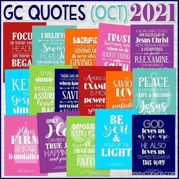 General Conference Quotes {OCT 2021} FREEBIE