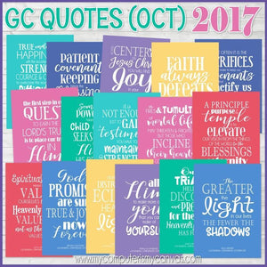 General Conference Quotes {October 2017} FREEBIE-My Computer is My Canvas