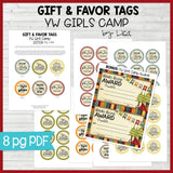 Girls Camp {Gift Tag Kit} + Award Certificate PRINTABLE-My Computer is My Canvas