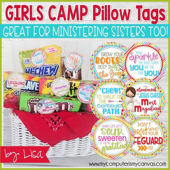 Girls Camp {Gift Tag Kit} + MINISTERING PRINTABLE