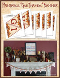 Give Thanks Banner PRINTABLE-My Computer is My Canvas