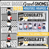 Gnome MINIATURE BAR WRAPS {2022 GRADUATION} PRINTABLE