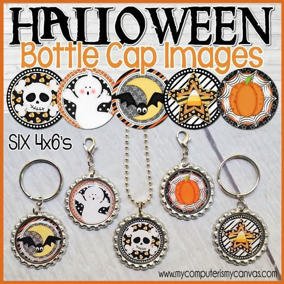 Halloween Bottle Cap PRINTABLE-My Computer is My Canvas