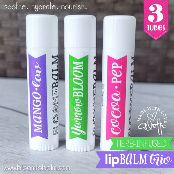 Herb-Infused LIP BALM {TRIO}