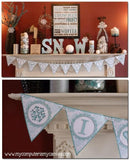 I Heart Snowmen Banner, Winter - PRINTABLE {Clearance}-My Computer is My Canvas