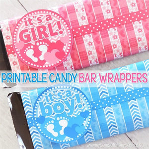 It's a Girl & It's a Boy Candy Bar Wrapper PRINTABLE-My Computer is My Canvas