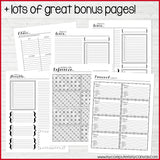 JULY 2017 to JUNE 2018 PRINTABLE Planner Kit {Dated, Inserts ONLY}-My Computer is My Canvas