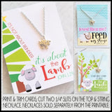 Jewelry QUOTE Cards {LAMB-1} PRINTABLE