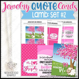 Jewelry QUOTE Cards {LAMB: Bundle} PRINTABLE