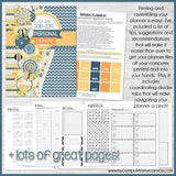 July 2018 to June 2019 PRINTABLE Planner Kit {Blue Floral Cover}-My Computer is My Canvas