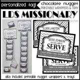 LDS Missionary Nugget Wrappers {Personalized} PRINTABLE-My Computer is My Canvas