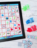 LINE 'Em UP! {WINTER} PRINTABLE Game-My Computer is My Canvas