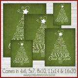 Luke 2 Christmas Tree Subway Art PRINTABLE-My Computer is My Canvas