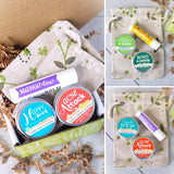 MINI GIFT BAG BUNDLE: 2 Salves (.5 oz) & 1 Lip Balm