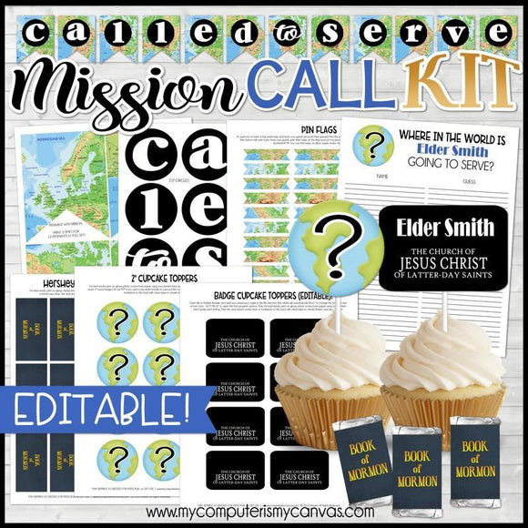 MISSION CALL Opening Kit {CALLED TO SERVE} PRINTABLE