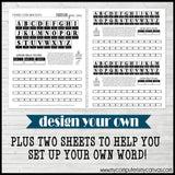 MORSE CODE BRACELET Printable {WORD of the YEAR} & DIY Sheets