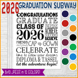 2026 Graduation BUNDLE (Nugget, Subway Art, Gift Basket & GNOMES) PRINTABLE