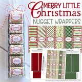 Merry Little Christmas {Nugget Wrappers} PRINTABLE-My Computer is My Canvas