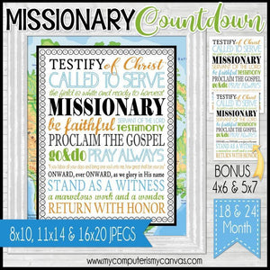 Missionary Countdown {SUBWAY Style} PRINTABLE-My Computer is My Canvas