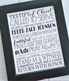 Missionary Subway Art {Personalized} PRINTABLE-My Computer is My Canvas