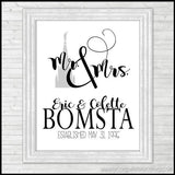 Mr & Mrs Wedding Day Art {Personalized} PRINTABLE-My Computer is My Canvas