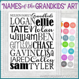 NAMES of the GRANDKIDS Subway Art {Personalized} PRINTABLE-My Computer is My Canvas