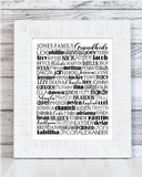 NAMES of the GRANDKIDS Subway Art {Personalized} PRINTABLE