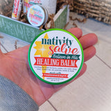 NATIVITY SALVE BUNDLE {2 oz GREEN TIN & Lip Balm} in a Star Bag