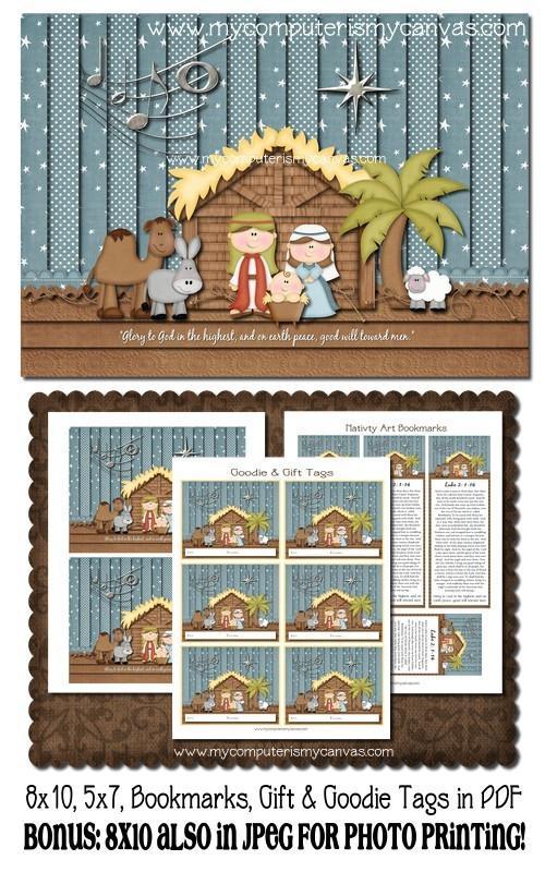 Nativity Gift Set PRINTABLE {Clearance}-My Computer is My Canvas