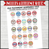 Old Testament Seminary Handout Tags {Old Testament} PRINTABLE