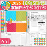 2026 Primary ACTIVITY LEADER PLANNER {Editable} PRINTABLE