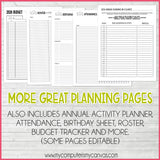 2026 Primary ACTIVITY LEADER PLANNER {Editable} PRINTABLE